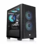 PC-kotelo Thermaltake Versa H16 TG ARGB Micro Tower musta