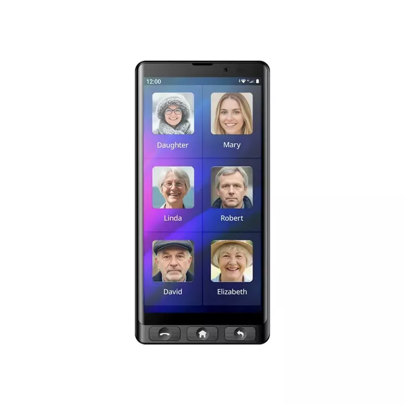 MAXCOM MS601 4G älypuhelin seniorille, 6 tuumaa, 4GB/64GB, Android 14, musta
