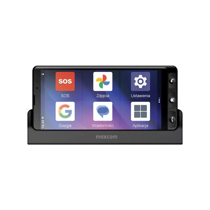MAXCOM MS601 4G älypuhelin seniorille, 6 tuumaa, 4GB/64GB, Android 14, musta