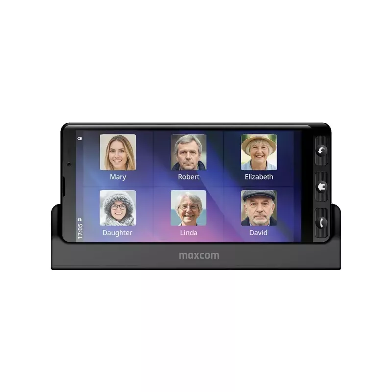 MAXCOM MS601 4G älypuhelin seniorille, 6 tuumaa, 4GB/64GB, Android 14, musta