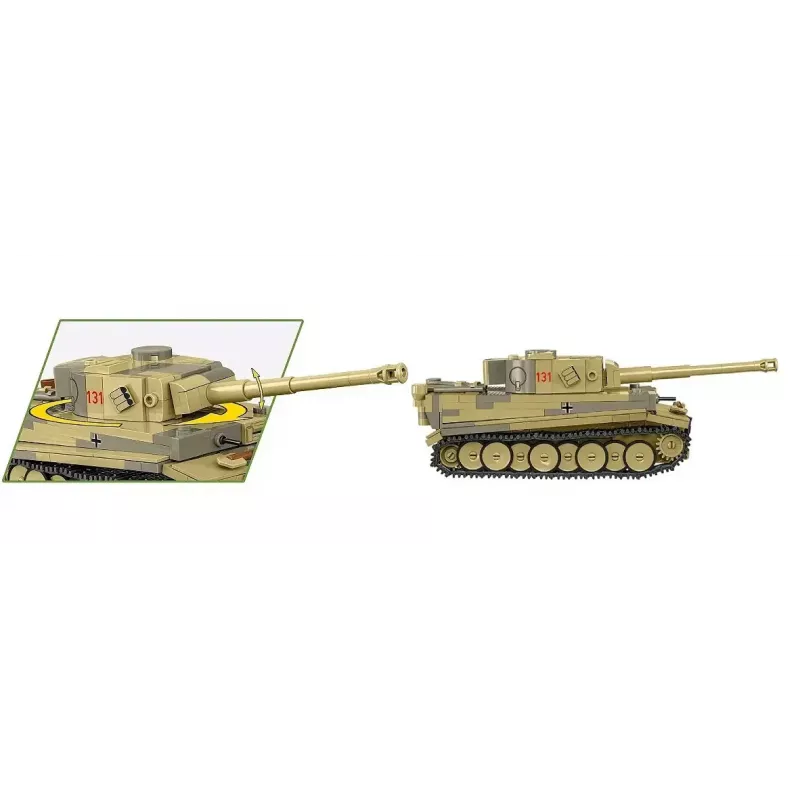 Palikkasarja Cobi panssarivaunu VI Tiger I 442 osaa malli COIB-2734