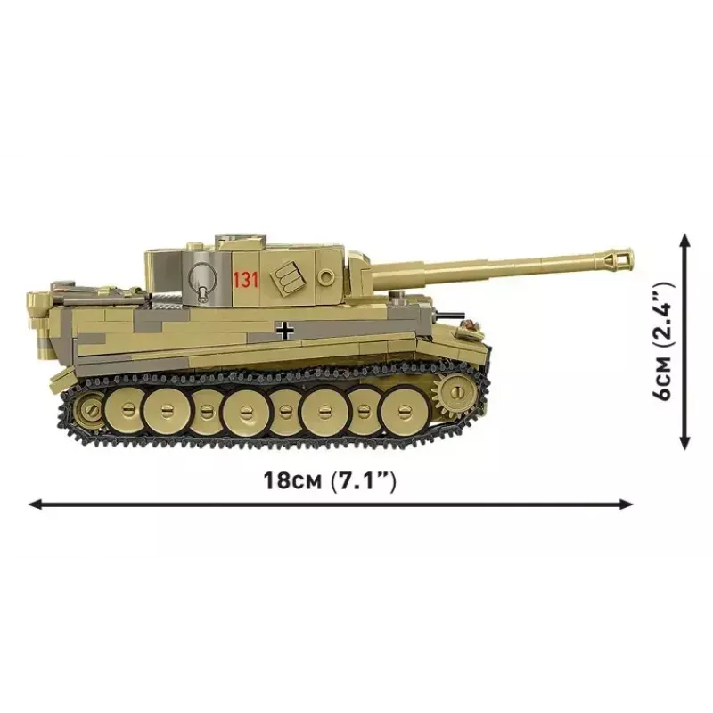 Palikkasarja Cobi panssarivaunu VI Tiger I 442 osaa malli COIB-2734