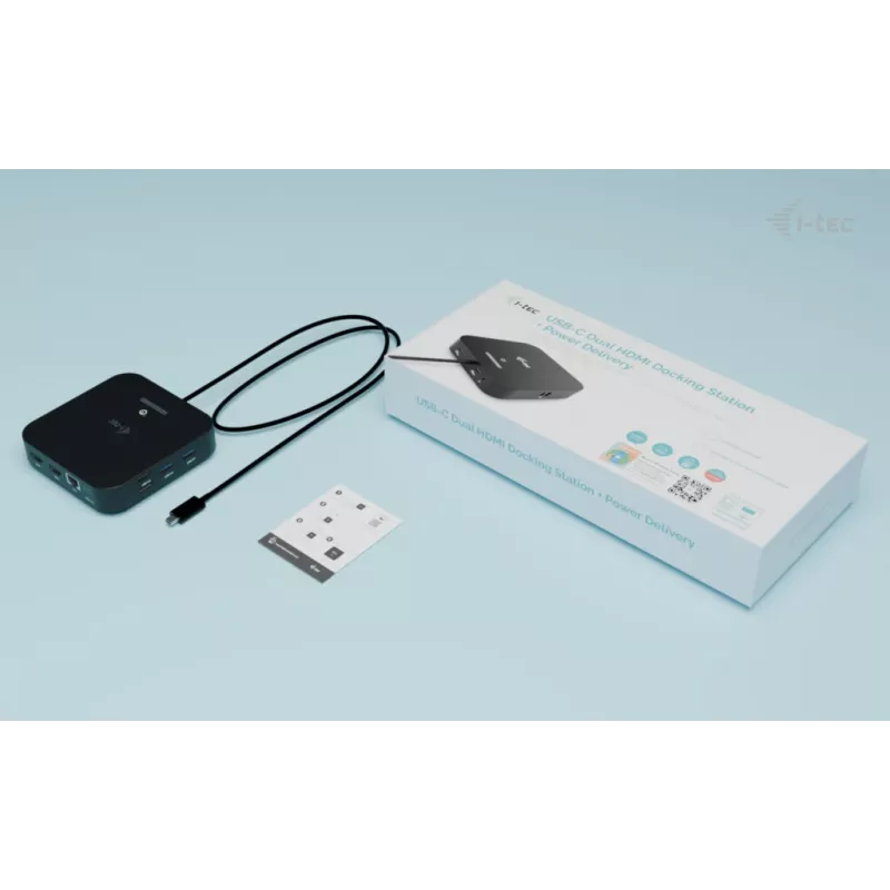 Telakointiasema ITEC USB-C Dual HDMI C31DUALHDMIDOCKPD — Dual 4K 60Hz, 100W Power Delivery