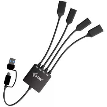 i-tec USB-C/USB-A kaapeli-HUB 4 porttia (2x USB-C, 2x USB-A)