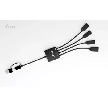 i-tec USB-C/USB-A kaapeli-HUB 4 porttia (2x USB-C, 2x USB-A)