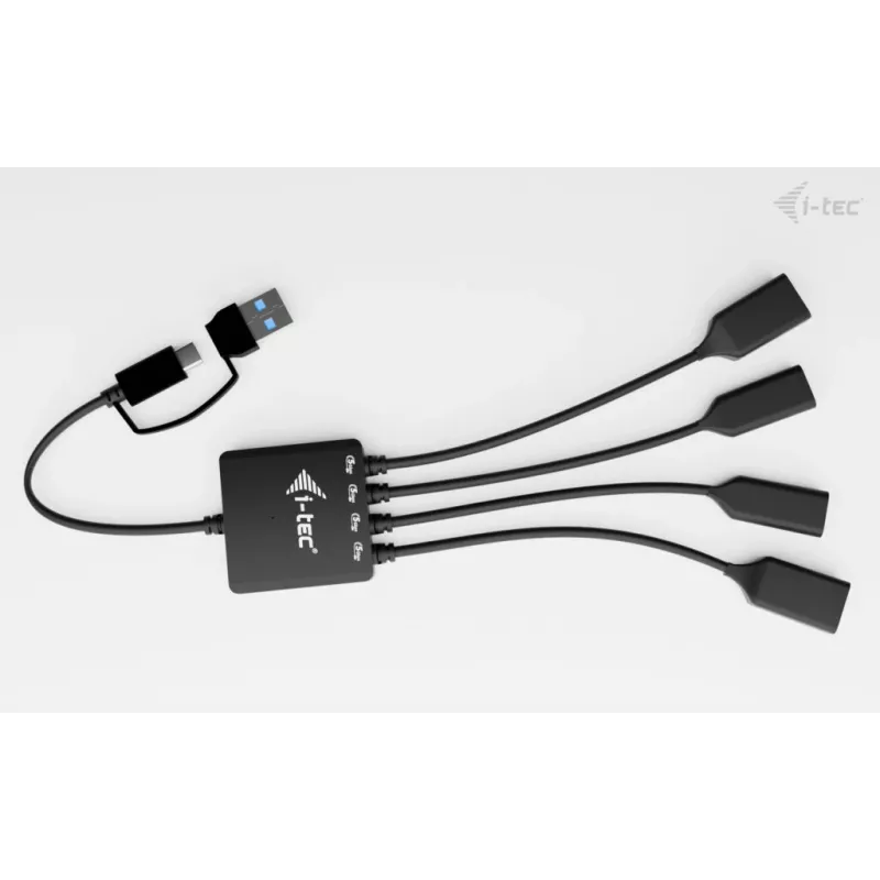 i-tec USB-C/USB-A kaapeli-HUB 4 porttia (2x USB-C, 2x USB-A)