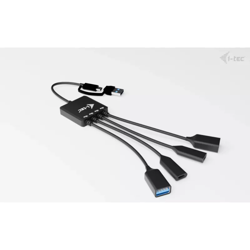 i-tec USB-C/USB-A kaapeli-HUB 4 porttia (2x USB-C, 2x USB-A)