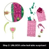 Monster High Skulltimate Secrets Garden Mysteries leikkisetti, Venus McFlytrap nukke yli 19 yllätyksellä