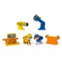 Figuurisetti Usorteret Rubble & Wheeler Power Tool Pups, 2 työkalua ja 2 rakennusosaa, 3 vuodesta alkaen