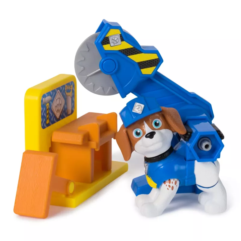 Figuurisetti Usorteret Rubble & Wheeler Power Tool Pups, 2 työkalua ja 2 rakennusosaa, 3 vuodesta alkaen