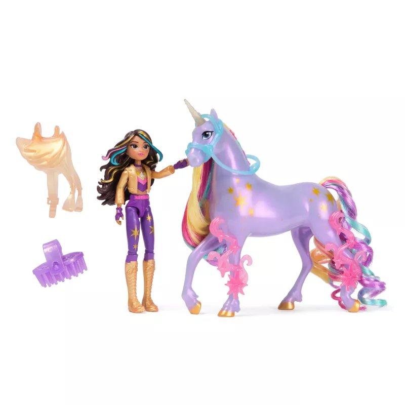 Nukkesetti Spinmaster Unicorn Academy Sophia & Wildstar 168 mm