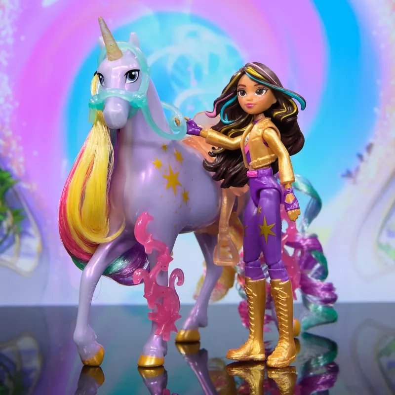 Nukkesetti Spinmaster Unicorn Academy Sophia & Wildstar 168 mm