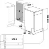 Whirlpool WSBO 3O34 PF X puoli-integroitu 10 astianpesuannosta
