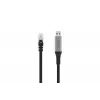DIGITUS USB 3.2 Gen1 – RJ45 Ethernet-kaapeli – CAT6a S/FTP musta – 3m