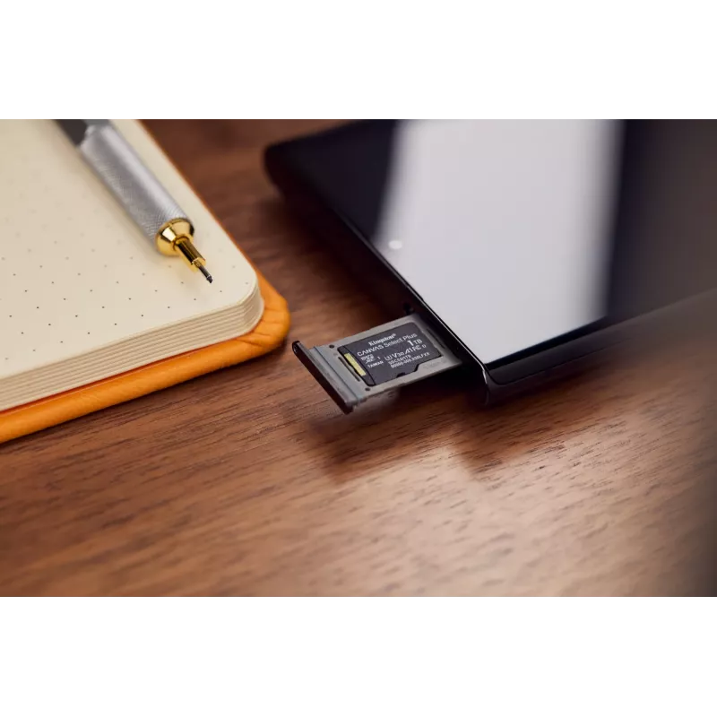 Kingston Technology 1TB micSDXC Canvas Select Plus Gen3 150R A1 yksittäispakkaus ilman adapteria