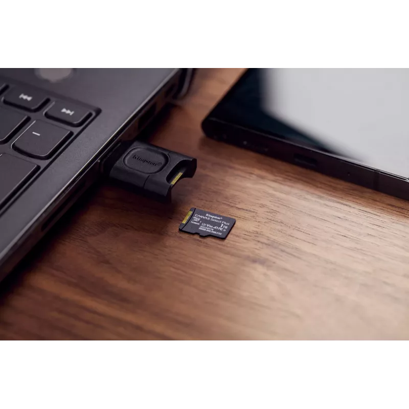 Kingston Technology 1TB micSDXC Canvas Select Plus Gen3 150R A1 yksittäispakkaus ilman adapteria