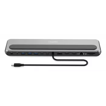 Digitus USB-C 8K-telakointiasema, 12 porttia, USB 3.2 Gen 2, 100 W