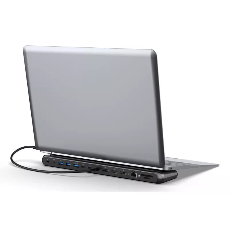 Digitus USB-C 8K-telakointiasema, 12 porttia, USB 3.2 Gen 2, 100 W
