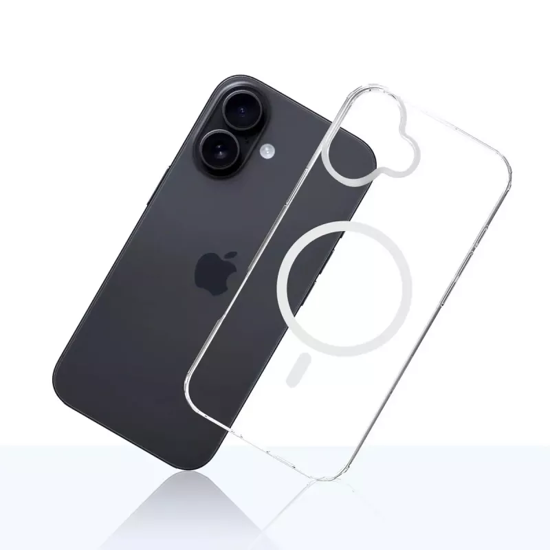 Kotelo puhelinkotelo 3MK Armor MagCase iPhone 16, 6,1 tuumaa (15,5 cm), läpinäkyvä, PC+TPU