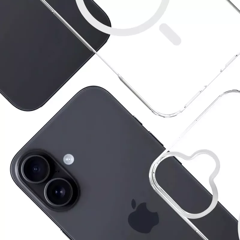 Kotelo puhelinkotelo 3MK Armor MagCase iPhone 16, 6,1 tuumaa (15,5 cm), läpinäkyvä, PC+TPU