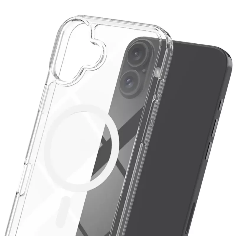 Kotelo puhelinkotelo 3MK Armor MagCase iPhone 16, 6,1 tuumaa (15,5 cm), läpinäkyvä, PC+TPU