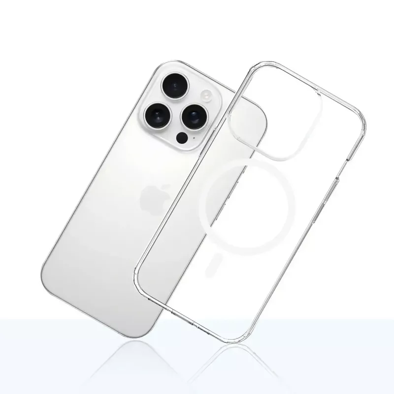 3MK Armor MagCase suojakuori iPhone 16 Pro -puhelimelle, MagSafe, läpinäkyvä, TPU