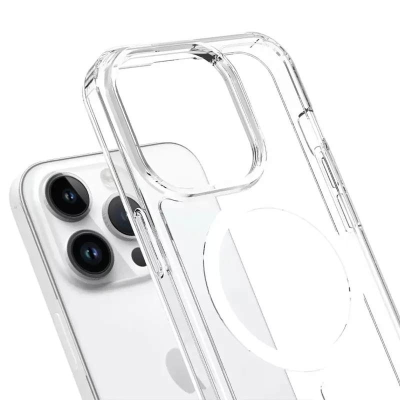 3MK Armor MagCase suojakuori iPhone 16 Pro -puhelimelle, MagSafe, läpinäkyvä, TPU