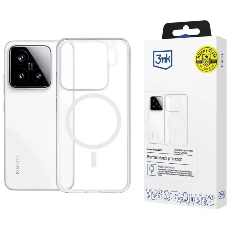 Puhelinkotelo 3MK Armor MagCase Xiaomi 15 — kestävä, kevyt suojakotelo
