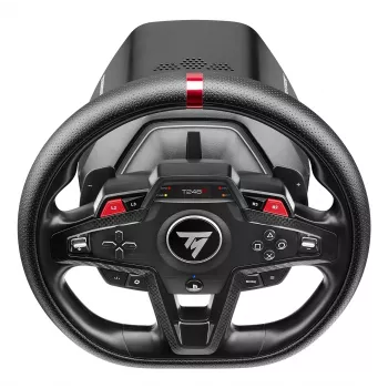 Ratti ja polkimet Thrustmaster T248R musta — USB, hybridiveto, force feedback, LCD-näyttö, nahkaratti