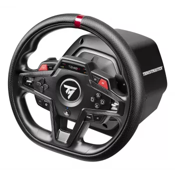 Ratti ja polkimet Thrustmaster T248R musta — USB, hybridiveto, force feedback, LCD-näyttö, nahkaratti
