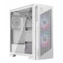 PC-kotelo MSI MPG VELOX 300R AIRFLOW PZ Midi Tower valkoinen — ATX/EATX/MicroATX/Mini-ITX, 1×3,5 tuuman, 4×2,5 tuuman, 2×USB 3.2 Gen1, sivulasiseinä