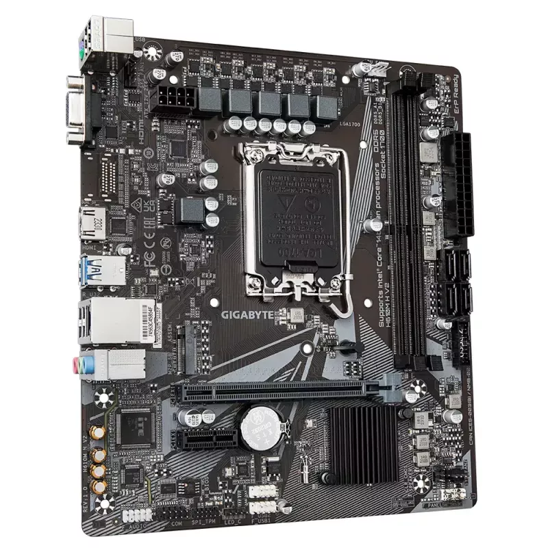 Emolevy GIGABYTE H610M H V2, Intel H610, LGA 1700, Micro ATX