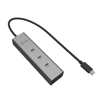 i-tec Metal USB-C-latauskeskitin 5-porttinen USB-C-videolla 8K + Power Delivery 85W