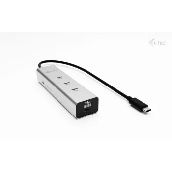 i-tec Metal USB-C-latauskeskitin 5-porttinen USB-C-videolla 8K + Power Delivery 85W