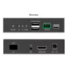 DIGITUS DS-55348 HDMI-valokuitu KVM IP -jatkosarja, 4K/60 Hz, 40 km/300 m, IP 1G, musta