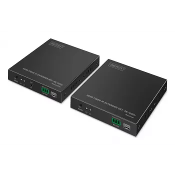 DIGITUS HDMI-kuitujatkosarja - 4K/60Hz, 40 km/300 m musta