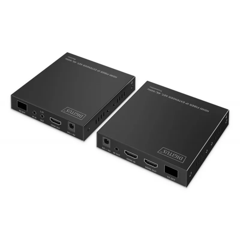 DIGITUS HDMI-kuitujatkosarja - 4K/60Hz, 40 km/300 m musta