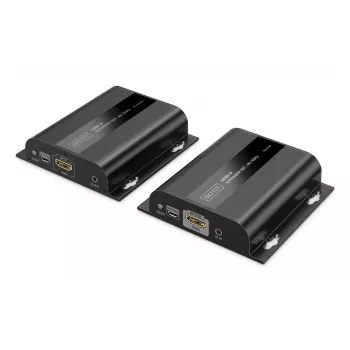 DIGITUS HDMI IP -jatkosarja - 4K/60Hz 120/200 m, yksi-moneen, CAT, musta