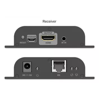 DIGITUS HDMI IP -jatkosarja - 4K/60Hz 120/200 m, yksi-moneen, CAT, musta