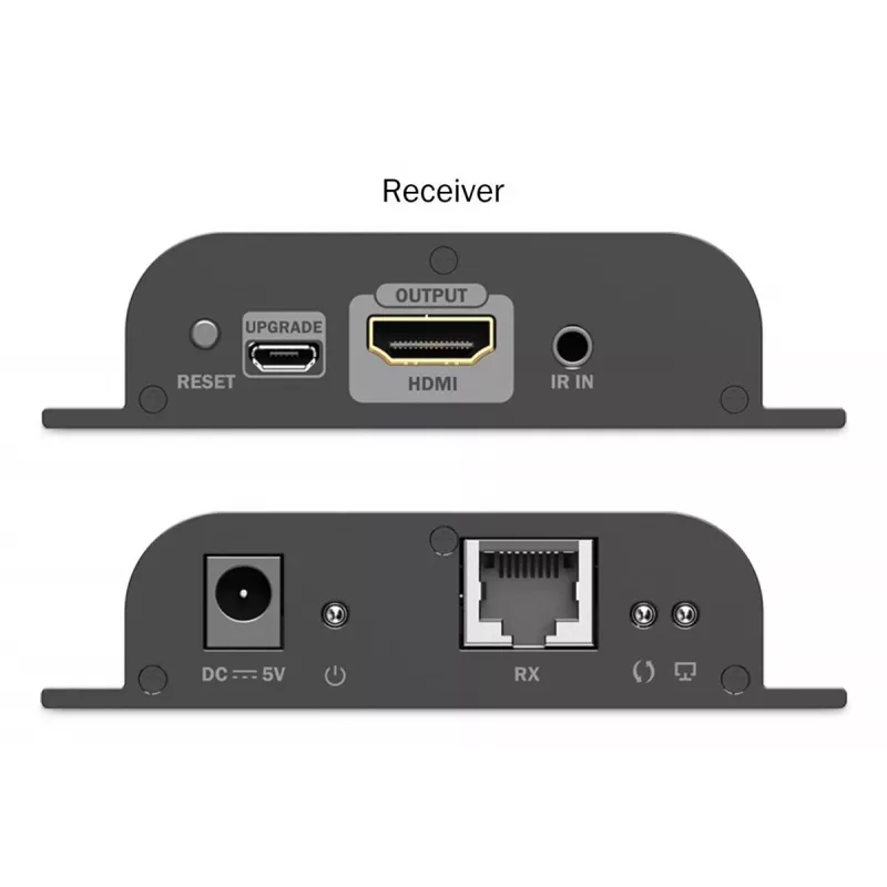 DIGITUS HDMI IP -jatkosarja - 4K/60Hz 120/200 m, yksi-moneen, CAT, musta