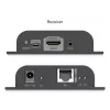 DIGITUS HDMI IP -jatkosarja - 4K/60Hz 120/200 m, PoE, yksi-moneen, CAT, musta