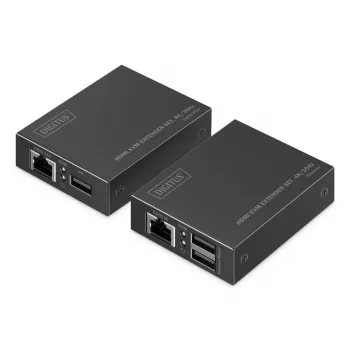 DIGITUS HDMI KVM -jatkosarja – 4K/30Hz 40/70 m PoC CAT musta