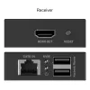 DIGITUS HDMI KVM -jatkosarja – 4K/30Hz 40/70 m PoC CAT musta