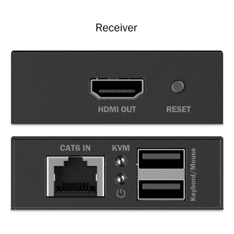 DIGITUS HDMI KVM -jatkosarja – 4K/30Hz 40/70 m PoC CAT musta