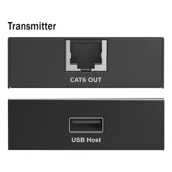 DIGITUS USB-jatko - USB 2.0 4x USB-A-portti 150 m käytettäväksi CAT6 (tai korkeamman) kaapelin kanssa