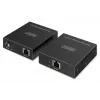 USB 3.2 Gen1 CAT-jatko DIGITUS DA-73121 — 5 Gbit/s, 4 porttia (3× USB-A, 1× USB-C), 100 m, DC-käyttöinen
