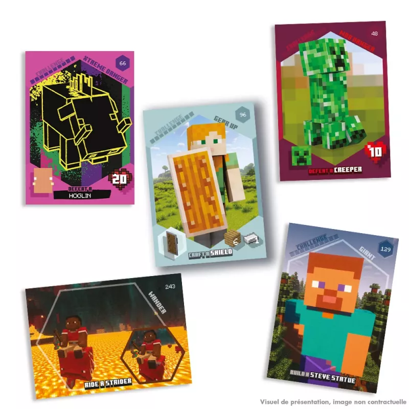 Panini Minecraft keräilykorttipussit esittelylaatikossa, 18 kpl