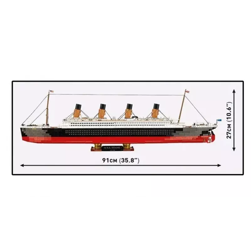 Rakennussarja Cobi R.M.S. Titanic malli, 3 260 muovipalikkaa (COBI-1686)