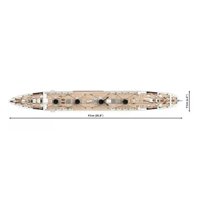 Rakennussarja Cobi R.M.S. Titanic malli, 3 260 muovipalikkaa (COBI-1686)