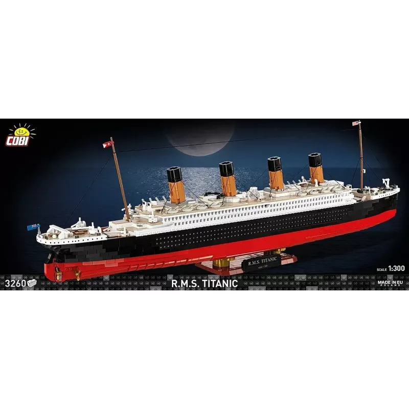 Rakennussarja Cobi R.M.S. Titanic malli, 3 260 muovipalikkaa (COBI-1686)